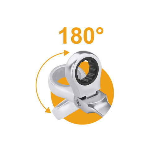 Professional Set 8 pcs. Split German Polygons of Kastania 8-19mm INGCO HKSPAR1083