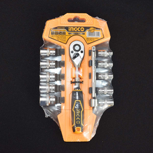 Καρυδάκια 1/4" Σετ 12 τεμ. INGCO HKTS14122