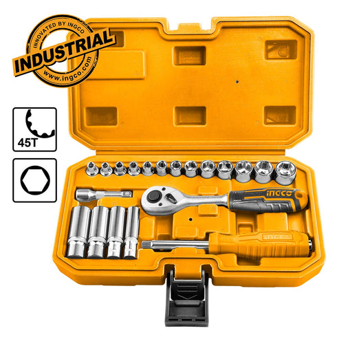 Κασετίνα Καρυδάκια 1/4" Σετ 20 τεμ. INGCO HKTS14201