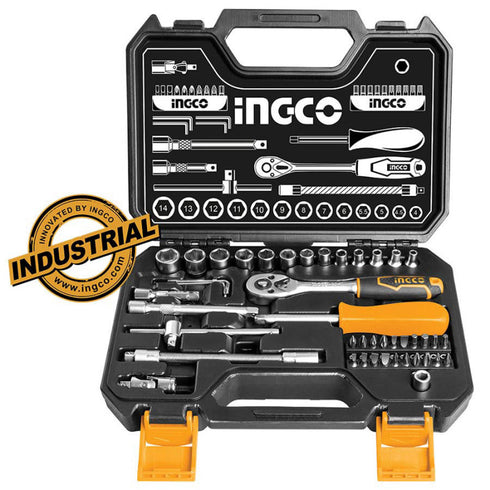 Professional Set 45 pcs. Walnuts 1/4 "INGCO HKTS14451