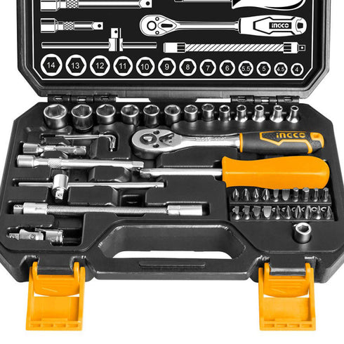Professional Set 45 pcs. Walnuts 1/4 "INGCO HKTS14451