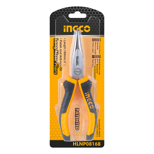 Μυτοτσίμπιδο 160mm Ίσιο Basic INGCO HLNP08168