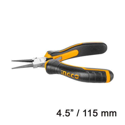 Μίνι Μυτοτσίμπιδο Στρογγυλό Ίσιο 115mm INGCO HMNP08115