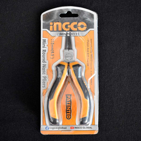 Μίνι Μυτοτσίμπιδο Στρογγυλό Ίσιο 115mm INGCO HMNP08115