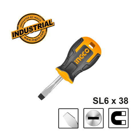 Κατσαβίδι Νάνος Ίσιο SL6.5 x 38mm INGCO HS686038