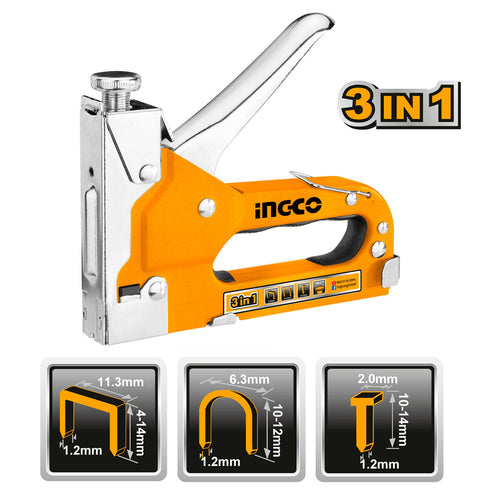3 σε 1 Καρφωτικό - Συρραπτικό Χειρός INGCO HSG1405