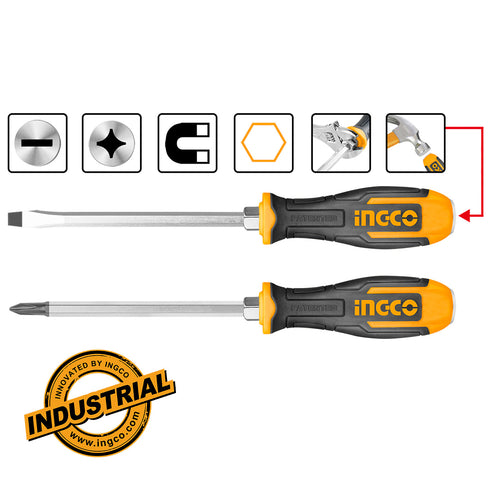 Κατσαβίδια Χτυπητά Σετ 2 τεμ. INGCO HSGT680208