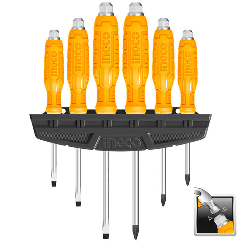 Κατσαβίδια Χτυπητά Σετ 6 τεμ. INGCO HSGTDC180601