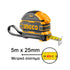 Μετροταινία με Διπλό Στοπ 5m x 25mm INGCO HSMT08525-1