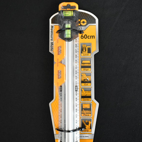 Χάρακας Αλουμινίου με 2 Αλφάδια 60cm INGCO HSR36003