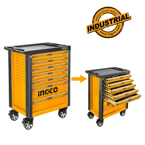 Εργαλειοφόρος με 7 Συρτάρια και 162 τεμ Εργαλείων INGCO HTCS271621