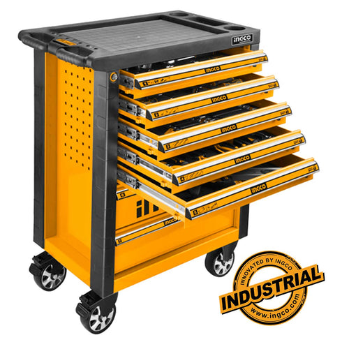 Εργαλειοφόρος με 7 Συρτάρια και 162 τεμ Εργαλείων INGCO HTCS271621