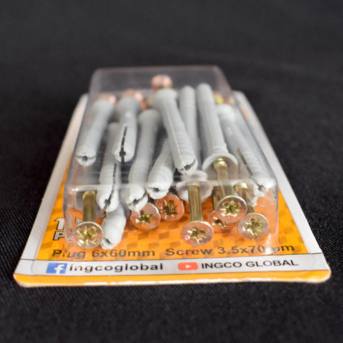 Σετ Βίδες με Βύσματα INGCO HWNAK3507012