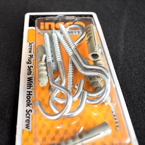 Σετ Βίδες Γάντζοι με Βύσματα INGCO HWSPK5012