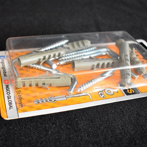 Σετ Βίδες Γάντζοι με Βύσματα INGCO HWSPK5032