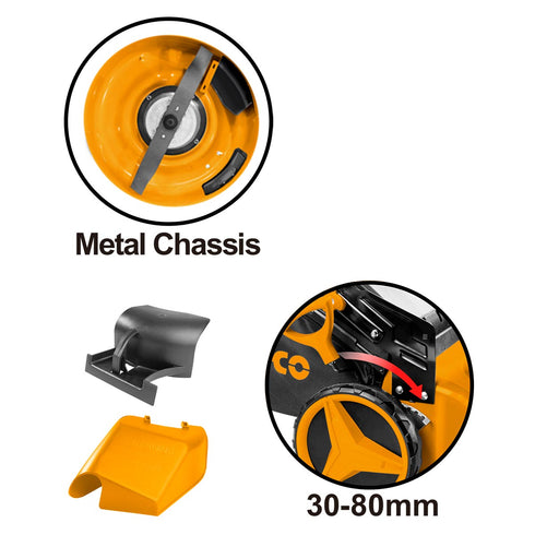 Μηχανή Γκαζόν Μπαταρίας 2x20V Li-Ion INGCO LMLI20182