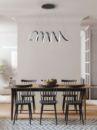 ΦΩΤΙΣΤΙΚΟ LED MALAGA BLACK LEG-10490-BL