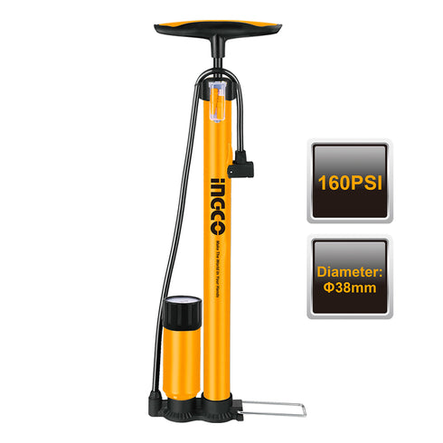 Τρόμπα Αέρος Χειρός 160 PSI με Μανόμετρο INGCO MPP3811