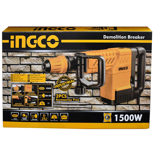 Ηλεκτρικό Πιστολέτο Κρουστικό Σκαπτικό 1500W SDS max INGCO PDB15006