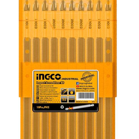 Κατσαβιδόμυτες 1/4" PH2x150mm 10 τεμ. INGCO SDBIM11PH263