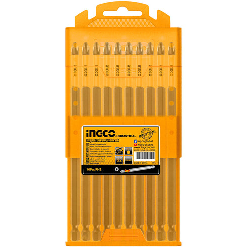 Κατσαβιδόμυτες 1/4" PH2x150mm 10 τεμ. INGCO SDBIM11PH263