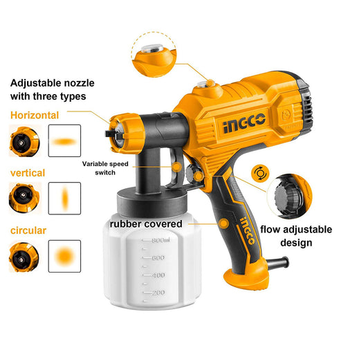 Ηλεκτρικό Πιστόλι Βαφής 450W INGCO SPG3508