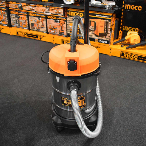 Ηλεκτρική Σκούπα Υγρών / Στερεών 30 Lit 1400W INGCO VC14301