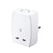 Adapter ALTA 70126 Alfaone Travel UK SOUKO + 2XUSB White