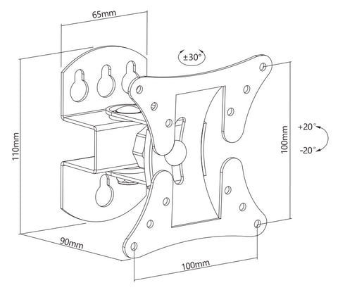 ATC Βάση TV ATC-501 13"- 27"