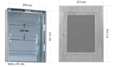 Distribution table Recessed LIGHT 3 Series 42 Vege Elements
