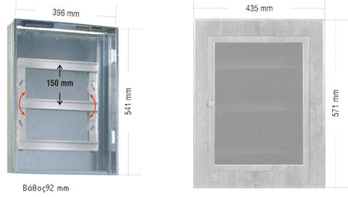 Distribution table Recessed LIGHT 3 Series 54 Elements Walnut