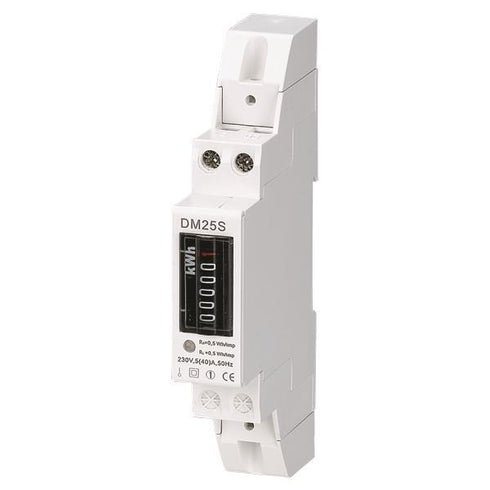 RAIL METER SINGLE PHASE NARROW 30A