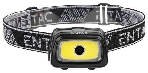 Entac Φακός Κεφαλής 5+3W Μαύρο (3xAAA Δεν περιλαμβ.)