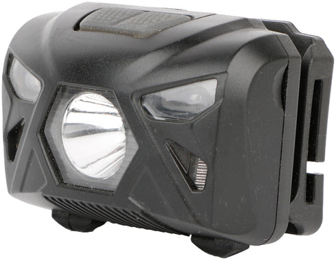 Entac Φακός Κεφαλής 5W Με Αισθητήρα Κίνησης XPE + Κόκκινο Φως - Μαύρο