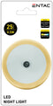 Entac Φωτάκι Νυκτός 0.5W Στρογγυλό Θερμό Πορτοκαλί