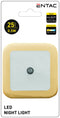 Entac Φωτάκι Νυκτός 0.5W Τετράγωνο Θερμό Πορτοκαλί