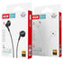 XO EP39 Half In-ear Handsfree 1.15μ Μαύρο