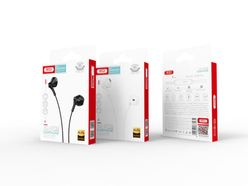 XO EP39 Half In-ear Handsfree 1.15μ Άσπρο