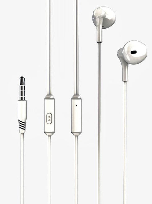 XO EP39 Half In-ear Handsfree 1.15μ Άσπρο