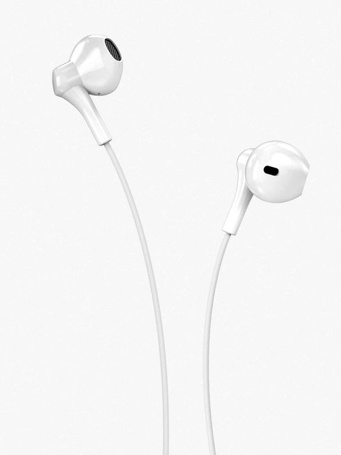 XO EP39 Half In-ear Handsfree 1.15μ Άσπρο
