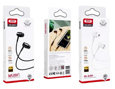 XO EP57 in-ear 3.5mm Handsfree Μαύρο