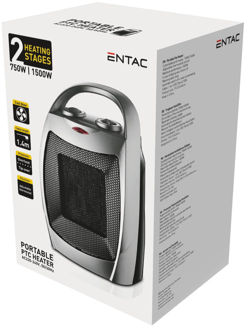 Entac Portable PTC heater 750/1500W