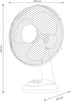 Entac Φορητός Επιτραπέζιος Ανεμιστήρας 35W