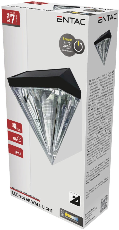 Entac Solar Diamond shaped Plastic Lamp