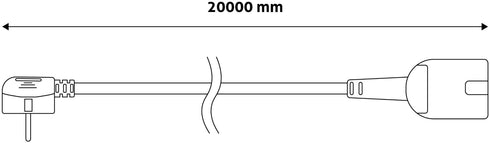 Entac Μπαλαντέζα 20m Πορτοκαλί 3G1.5