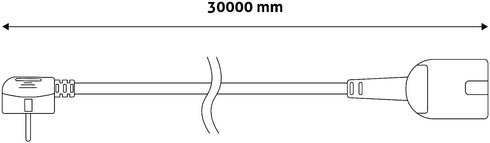 Entac Μπαλαντέζα 30m Πορτοκαλί 3G1.5