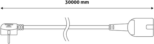 Entac Μπαλαντέζα 30m Πορτοκαλί 3G1.5