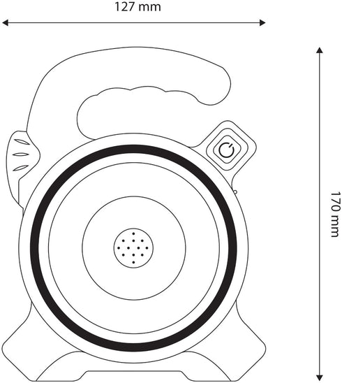 Entac Φακός Εργασίας Επαναφορτιζόμενος Ηλιακό 1W