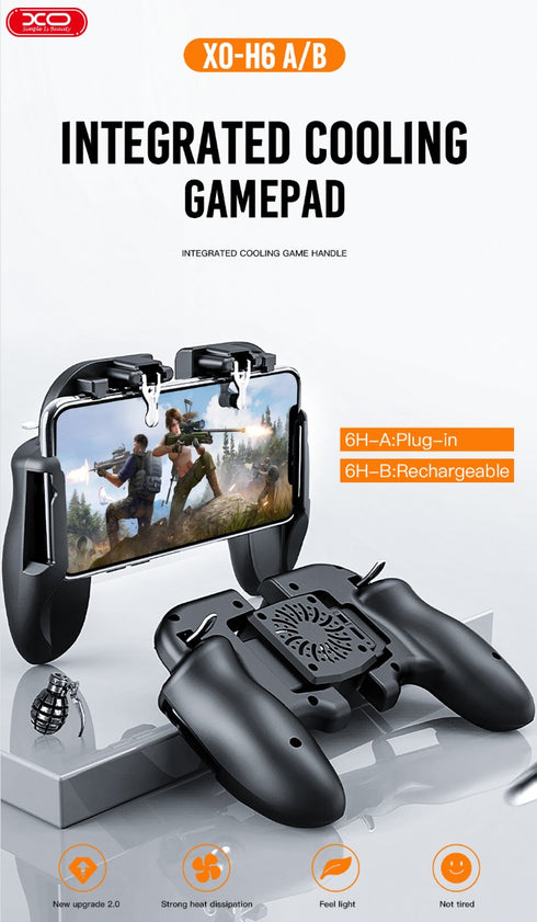 XO H6A Ασύρματο Gamepad με ψύκτρα (χωρίς μπαταρία)
