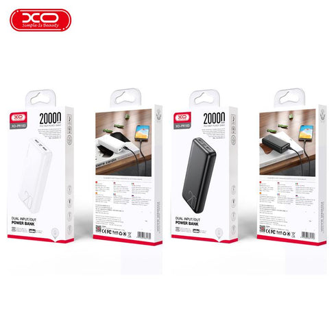 XO PR183 Light Display Power Bank 20000mAh Black